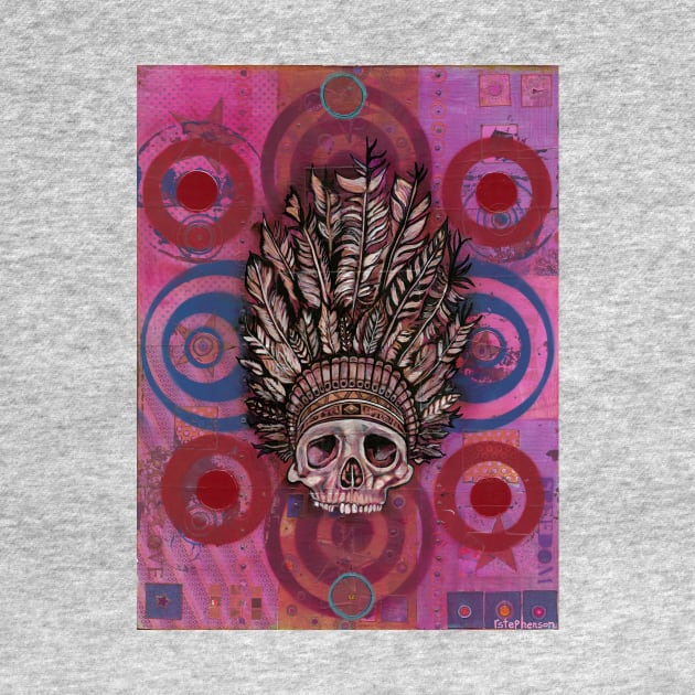 Pink Indian Skull by Raybomusic01